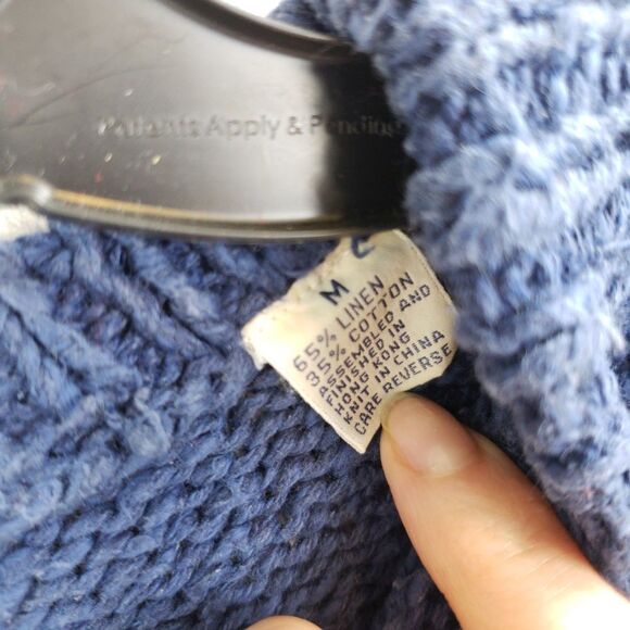 BD Baggies Hand-Knit  Over-Sized Sweater Patriotic - Picture 4 of 6